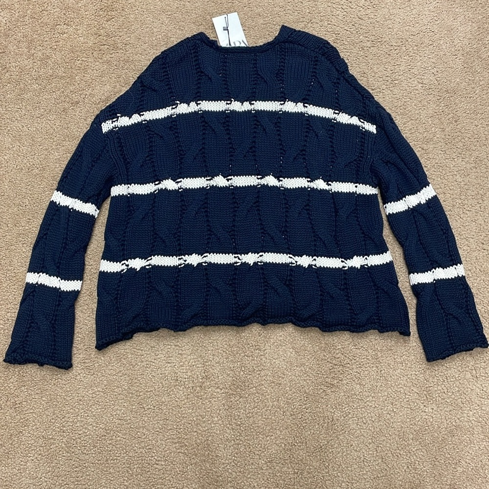 Zara women knit vneck sweater. Small. NWT! - Picture 6 of 6